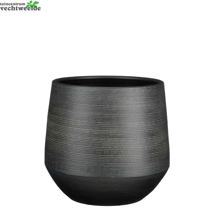  Pot Evora D30h28cm Zwart