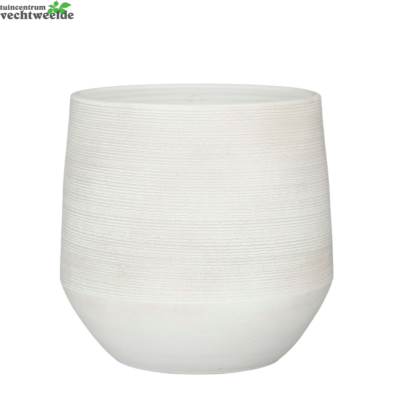  Pot Evora D37h34cm Off White