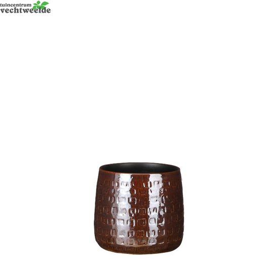  Pot Floyd D17h15cm Bruin