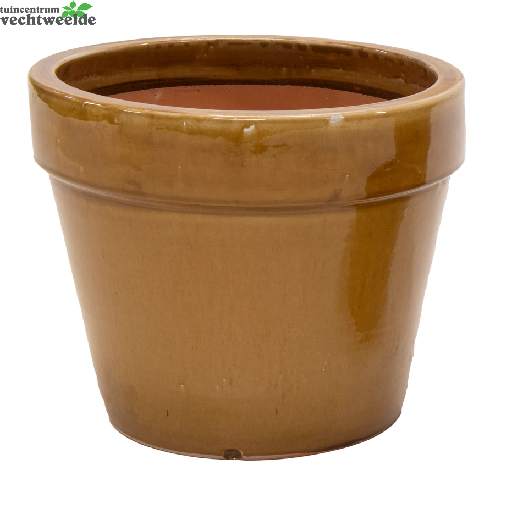  Pot Glazuur Basic D27h20cm Geel