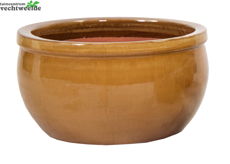  Pot Glazuur Bavaria D47h28cm Geel