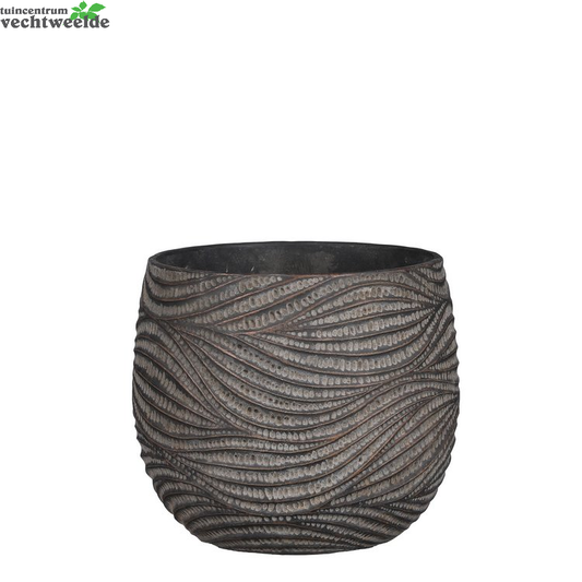  Pot Hendrick D21.5h19cm Bruin