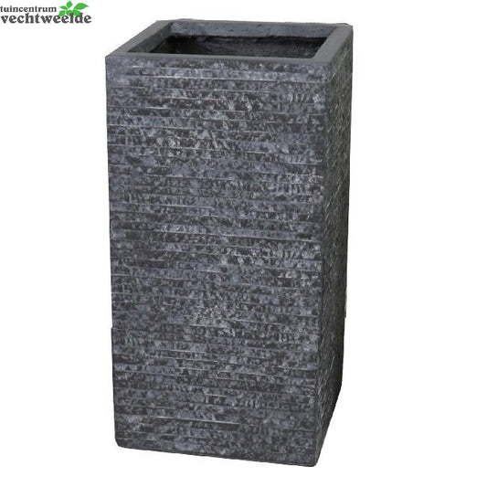  Pot Kubus Hg B23h51cm Grafiet