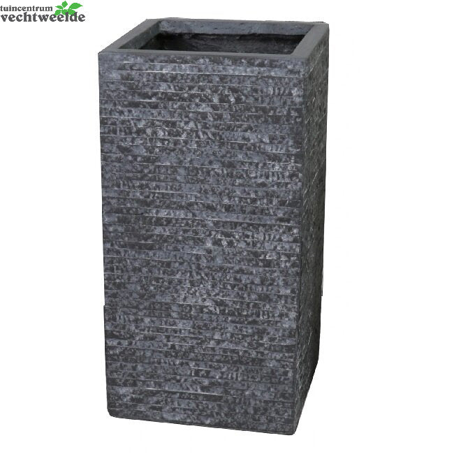  Pot Kubus Hg B33h70cm Grafiet