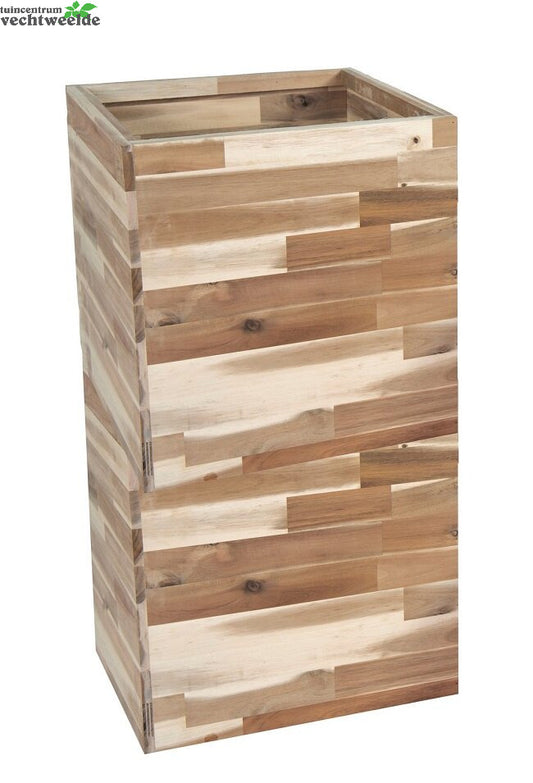  Pot Kubus - Hoog Acacia Fsc B43 - H65cm