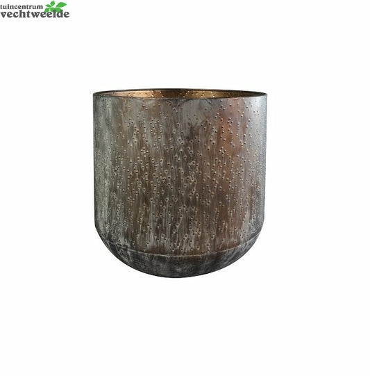  Pot Lian D28h27cm Koper Zwart