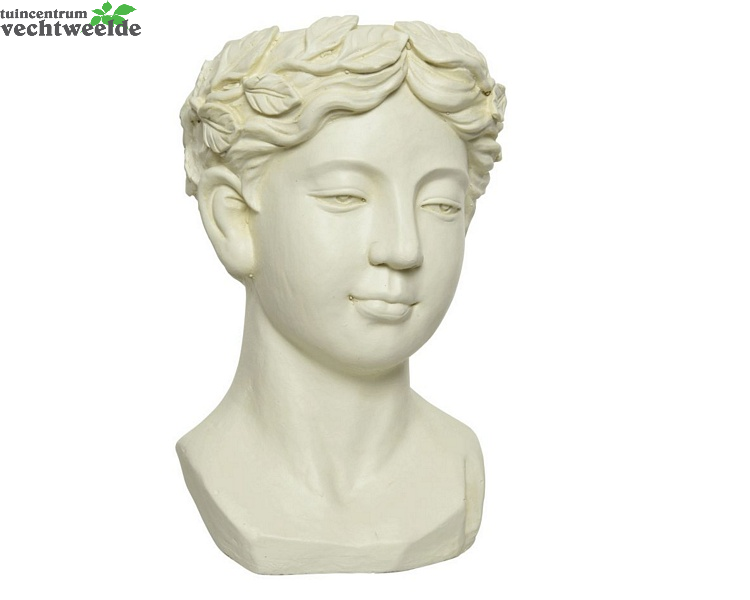 Decoris Pot Magnesium L24b24h37cm Wit