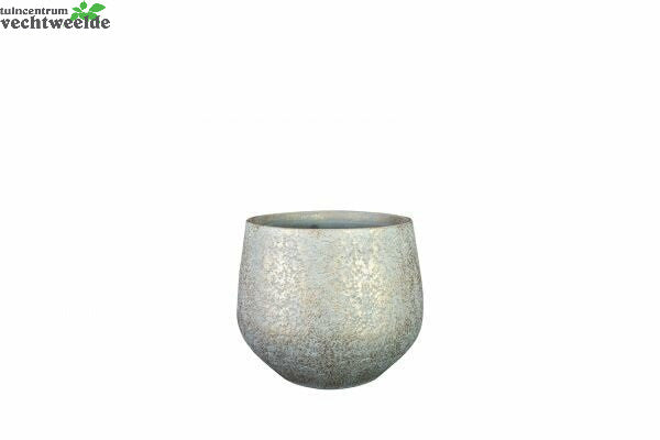  Pot Noor D24h20cm Metallic Grijs