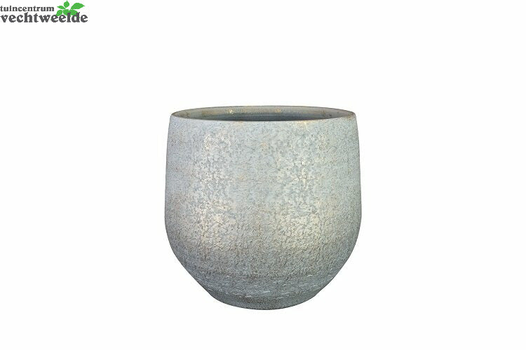  Pot Noor D33h30cm Metallic Grijs