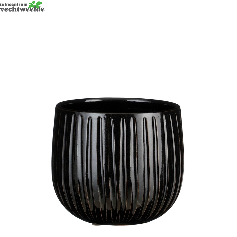  Pot Pablo D18h16cm Zwart