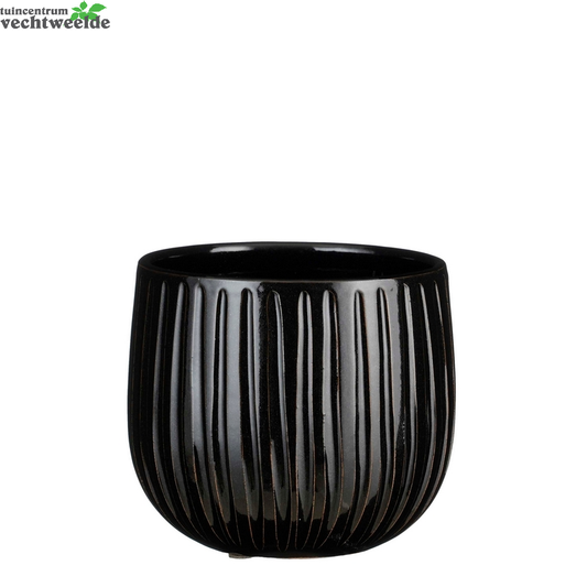  Pot Pablo D18h16cm Zwart