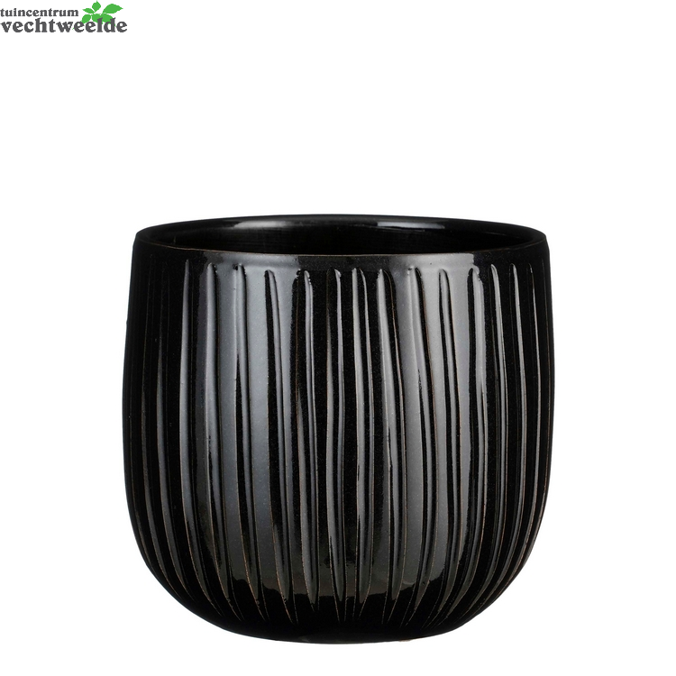  Pot Pablo D21h19cm Zwart
