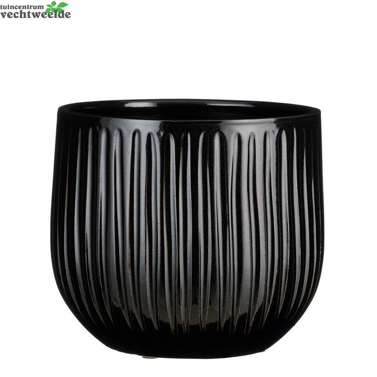  Pot Pablo D25h20cm Zwart