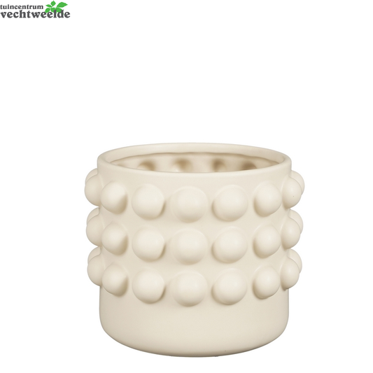  Pot Pam D19.5h16.5cm Off White