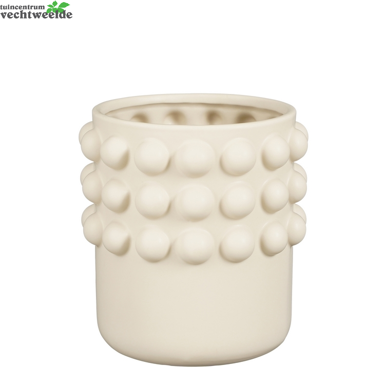  Pot Pam D19.5h20.5cm Off White