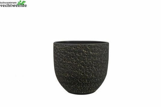  Pot Rinca D21h19cm Shiny Zwart
