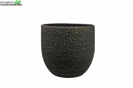  Pot Rinca D25h23cm Shiny Zwart
