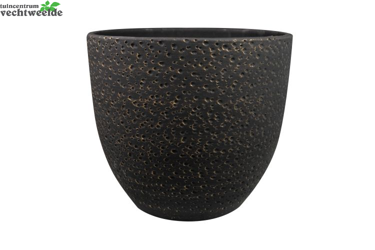  Pot Rinca D36h32cm Shiny Zwart