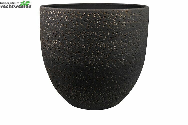  Pot Rinca D39h36cm Shiny Zwart