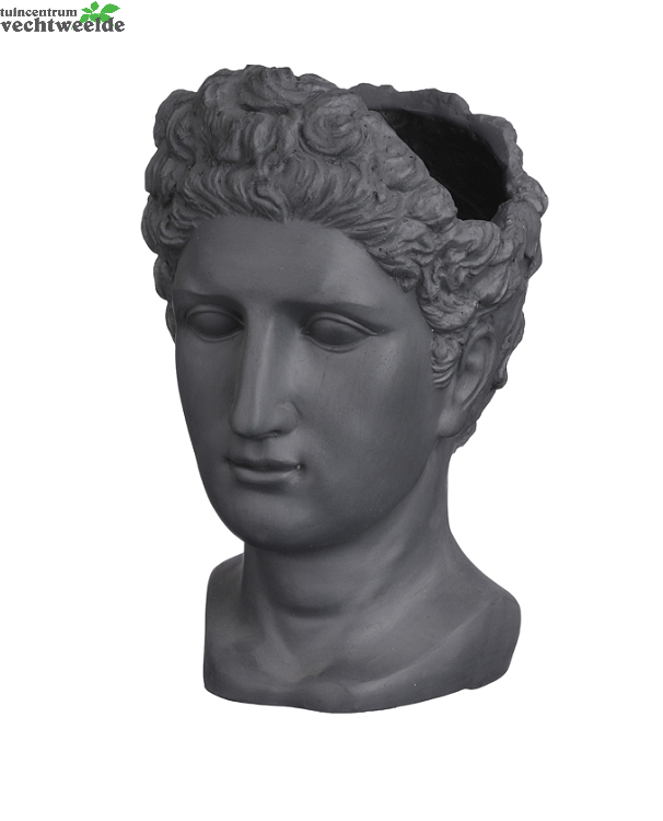  Pot Roman L27b25h38cm D.grijs