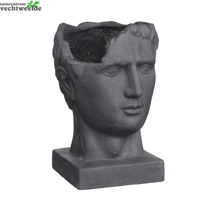  Pot Roman L27b25h39cm D.grijs