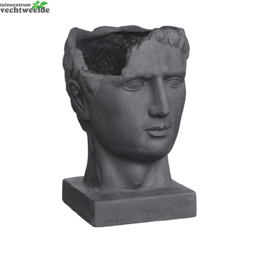  Pot Roman L27b25h39cm D.grijs