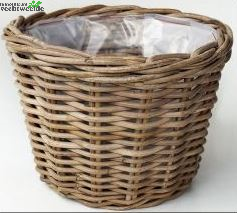  Pot Rotan D35h25cm Antiek Grijs