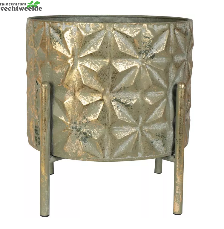  Pot+stand Linske D25h27 Shiny Goud