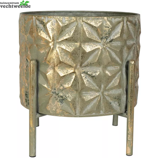  Pot+stand Linske D25h27 Shiny Goud