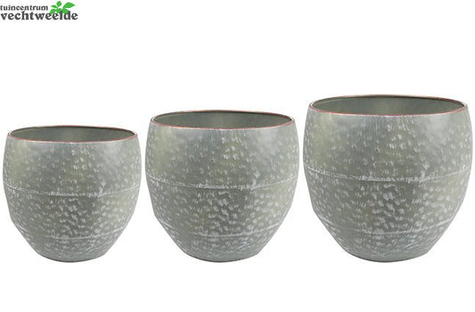  Pot Thomas Metaal D39h32cm Groen - Ter Steege