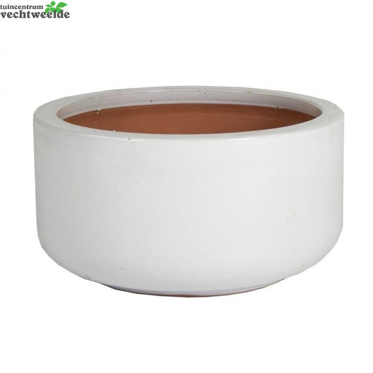  Schaal Glazed D31 - H15cm Wit