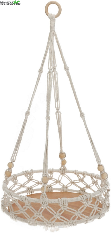 SCHAAL IN MACRAME HANGER 65CM