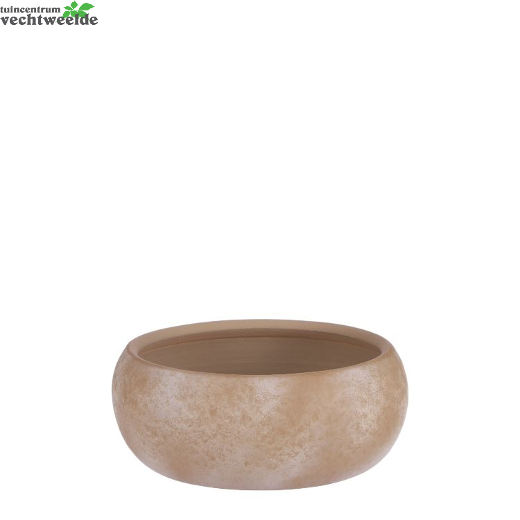  Schaal Lester D28h12cm Creme Stone - Mica