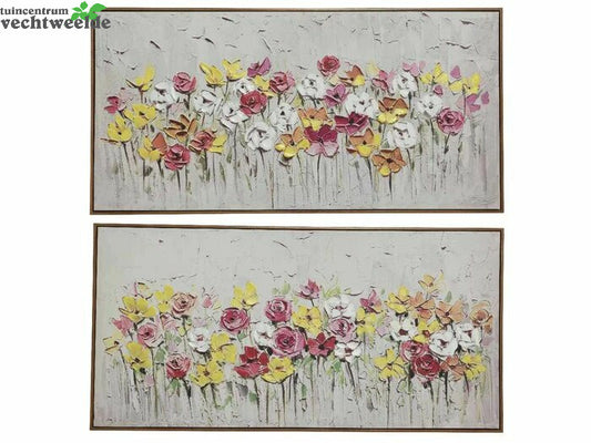 Decoris Schilderij Canvas L60b120h3cm Ornj