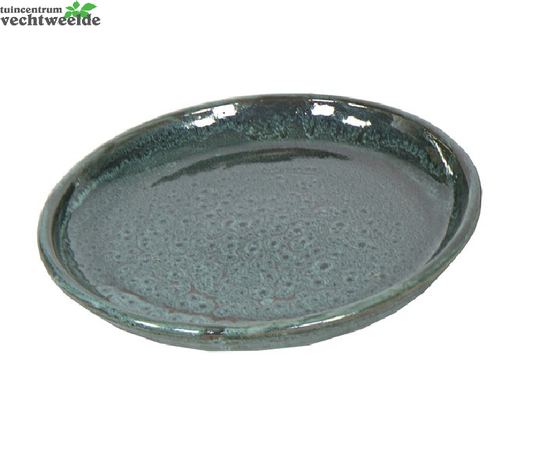  Schotel Glazuur D34h4cm Groen L