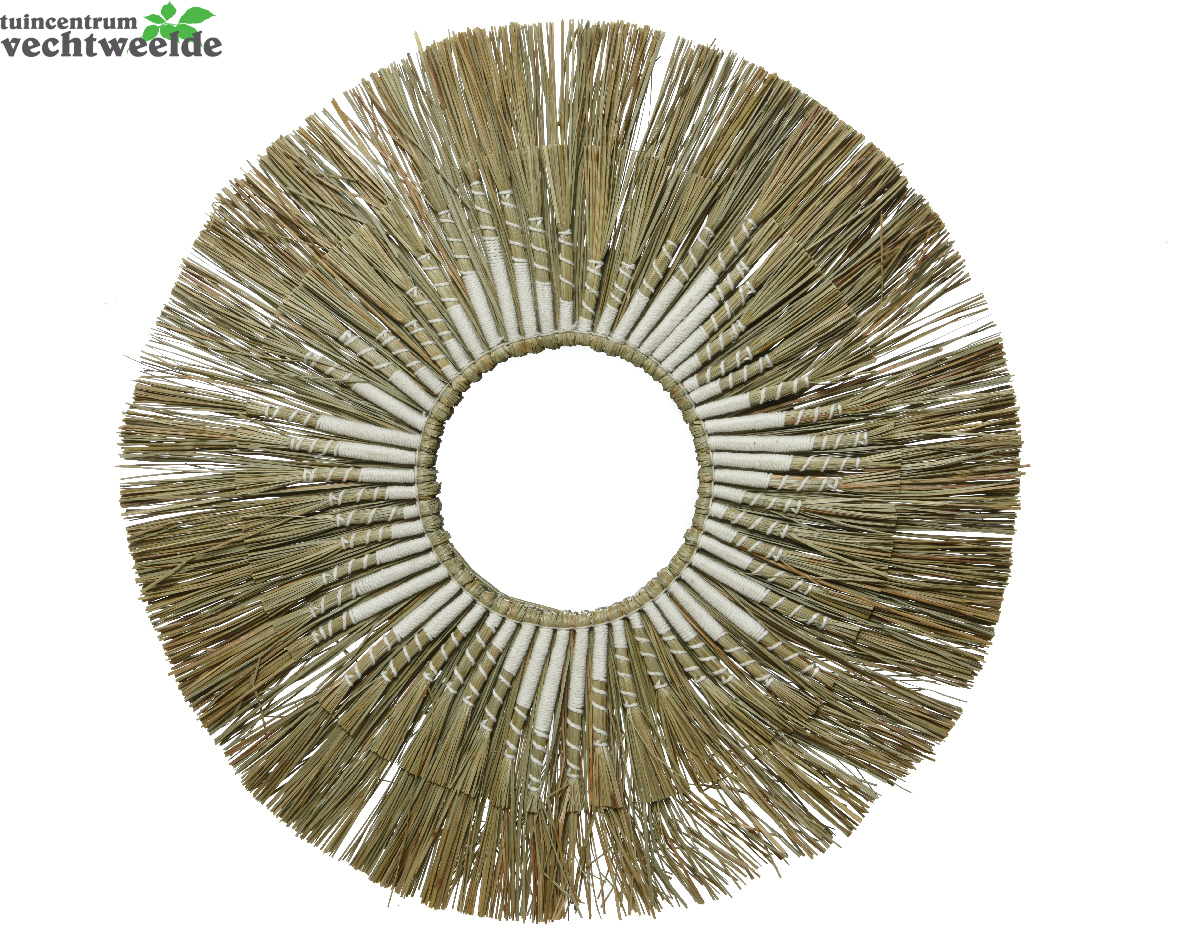 Decoris Spiegel Raffia D75h3cm Naturel