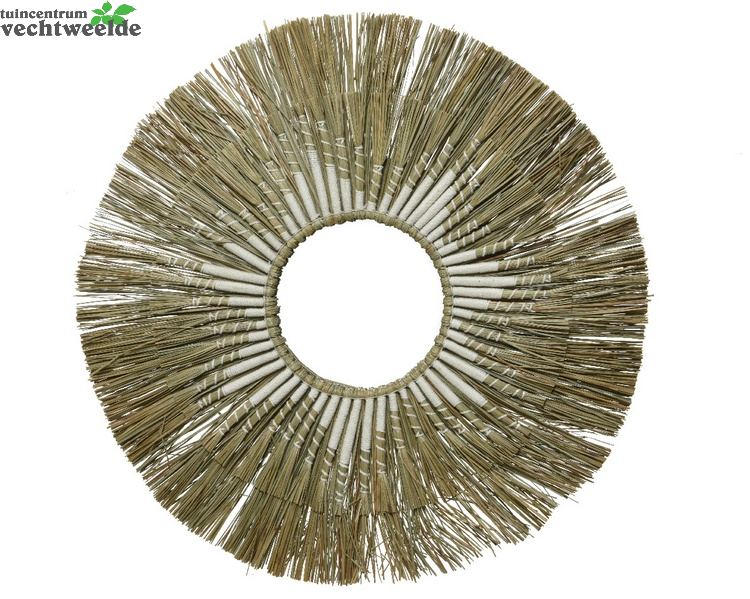 Decoris Spiegel Raffia D75h3cm Naturel