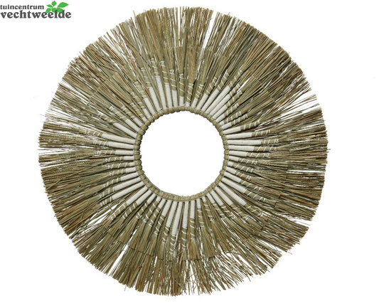 Decoris Spiegel Raffia D75h3cm Naturel