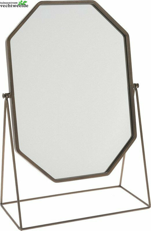  SPIEGEL STAAND 30X43CM BRONS
