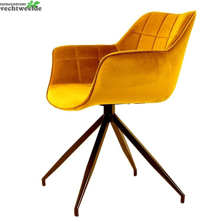  Stoel Jaimy L62b52h81cm Geel