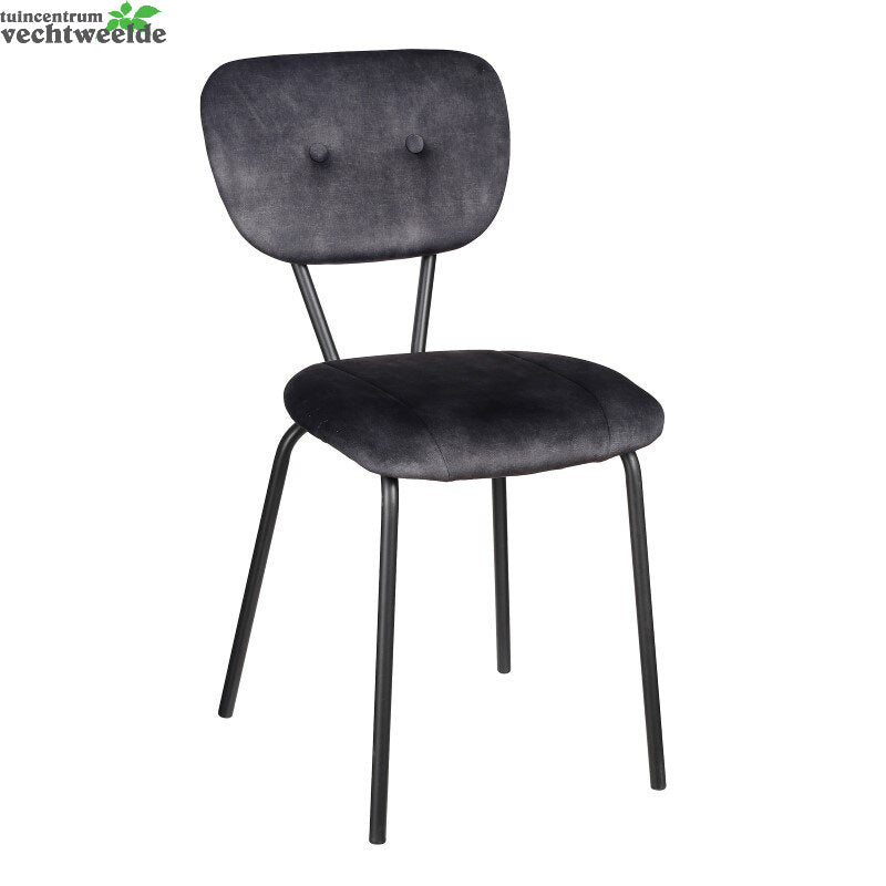  Stoel Monroe L55b42h85cm Antraciet