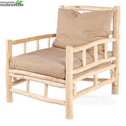  Stoel Teak L75B90h90cm