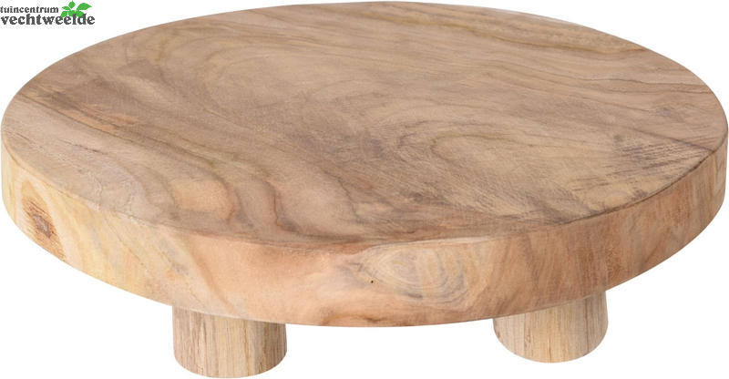  TAFEL TEAK DIA 30XH7CM