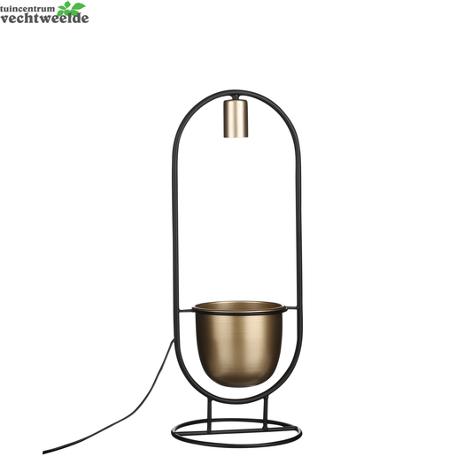  Tafellamp Brett L21b15h55cm Goud
