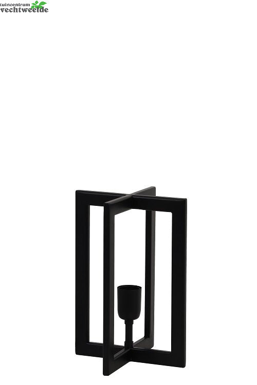  Tafellamp L21b21h30cm Zwart
