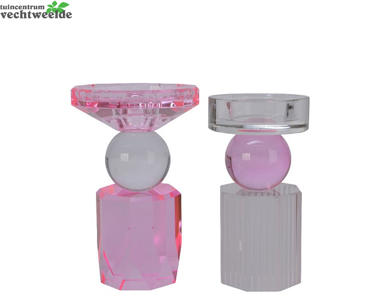 Decoris Theelicht Kristal D9h15cm Rz A2