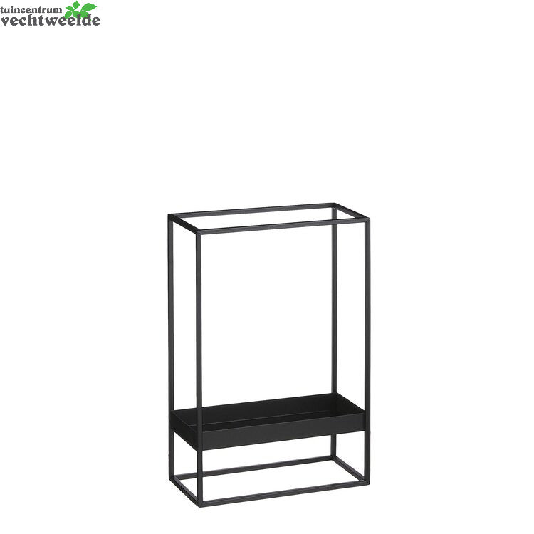  Tray Rechthoek L30b15h45cm Zwart