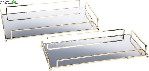  TRAY SPIEGEL GROOT GOUD Per Stuk