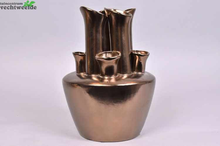  TUBA VAAS MAT BRONZE 22X22X30CM