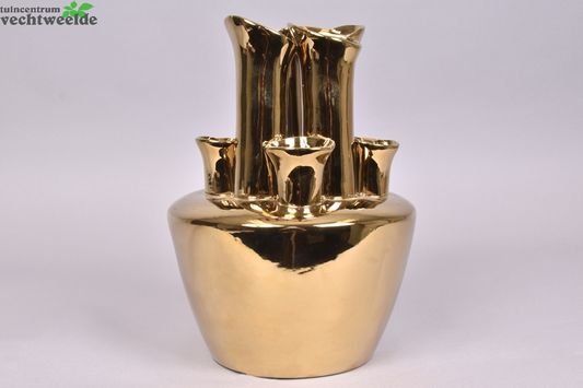  TUBA VAAS SHINY GOLD 22X22X30CM